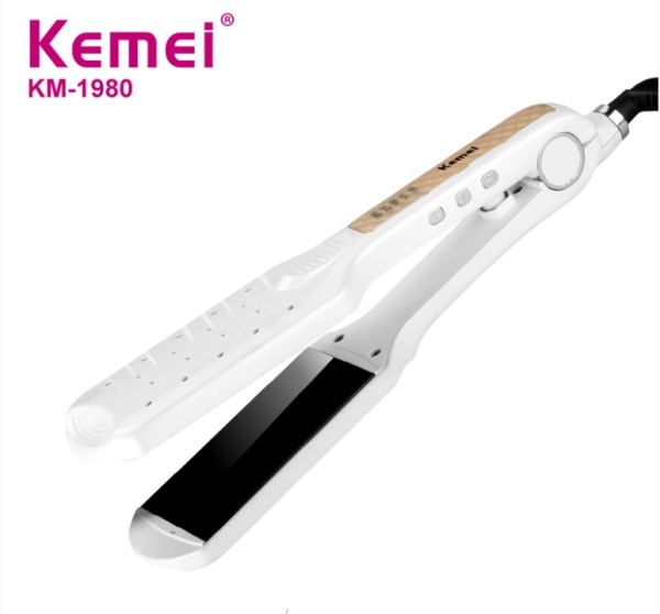 Máy Kẹp Tóc Có Khe Thoát Hơi Chống Sơ Tóc Kemei Km - 1980