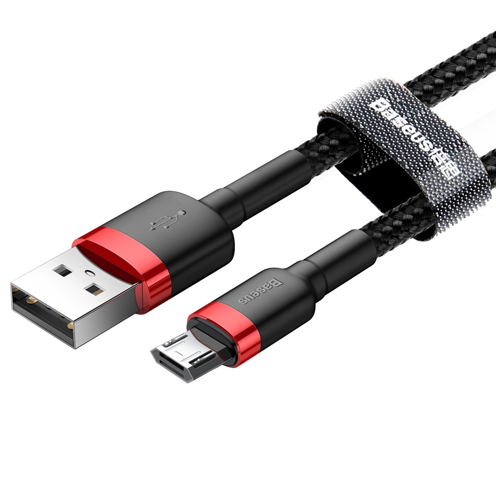 Cáp sạc baseus sạc nhanh micro usb cho smartphone android 2.4A baseus cafule - dây sạc baseus cafule sạc nhanh chống gập gãy đứt đầu sạc - phụ kiện sạc điện thoại - KOI TECH