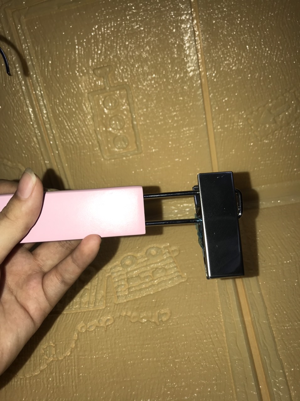 Móc Kẹp Quần Áo Gỗ Hồng 32cm ( Bộ 10 móc )