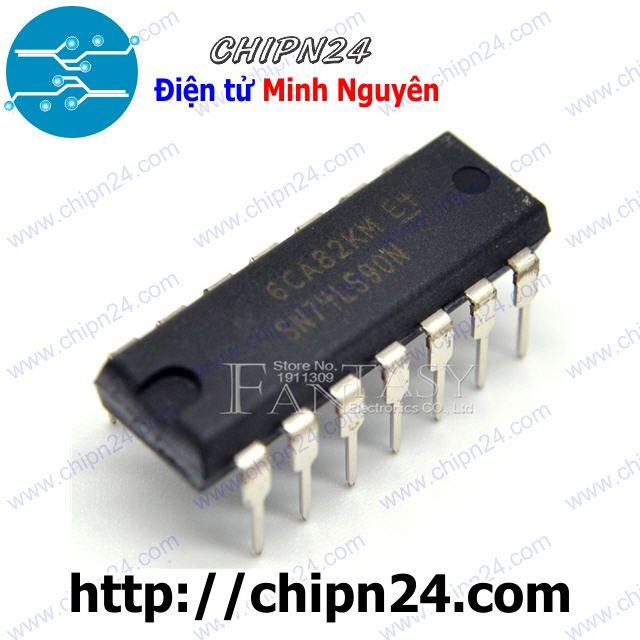 [2 con] (DIP) IC 74LS90 DIP-14 (SN74LS90N 7490)
