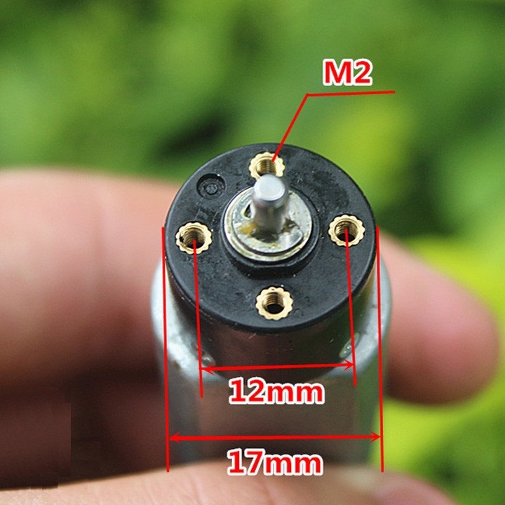 Động cơ mô tơ giảm tốc mini 180 tốc độ cao1300 vòng/phút - 3.7V