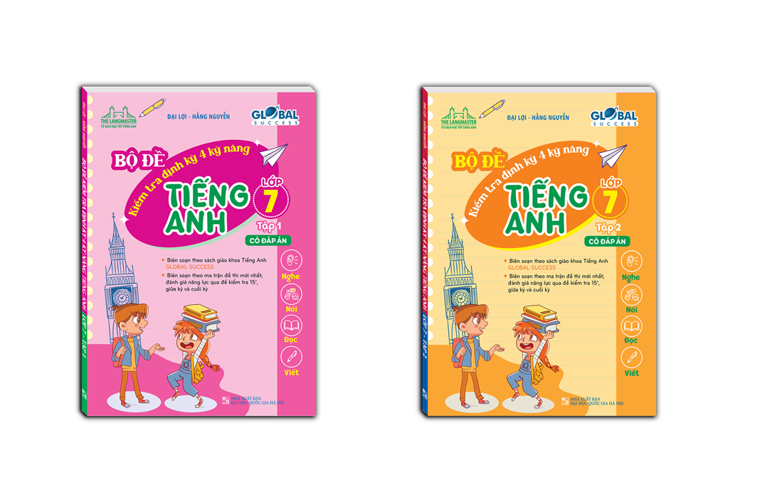 Sách - combo 2c - global success - bộ đề kiểm tra định kỳ 4 kỹ năng tiếng anh lớp 7