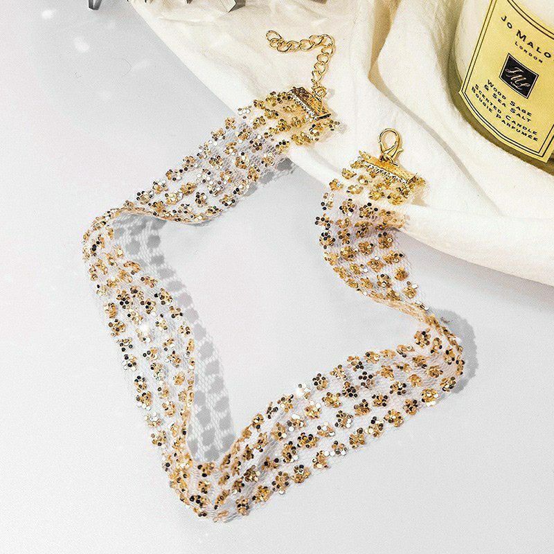 [HCM]Vòng cổ choker đính sequin lấp lánh