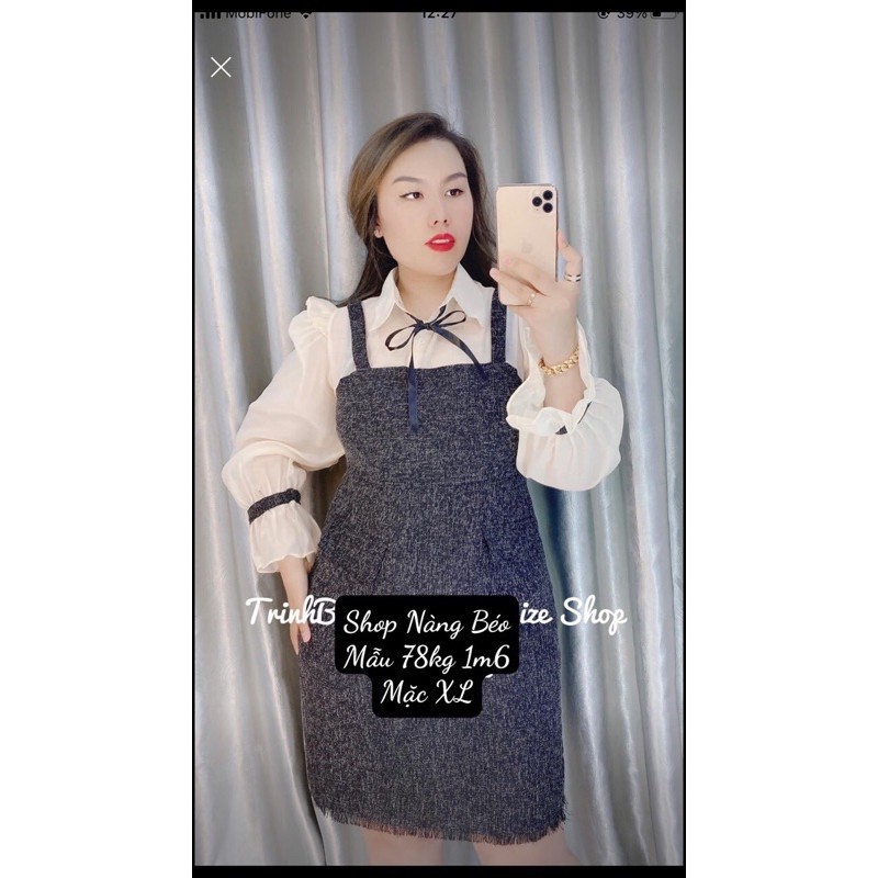 [HCM]Đầm Tay Dài Bigsize 60-90Kg (Có Size)