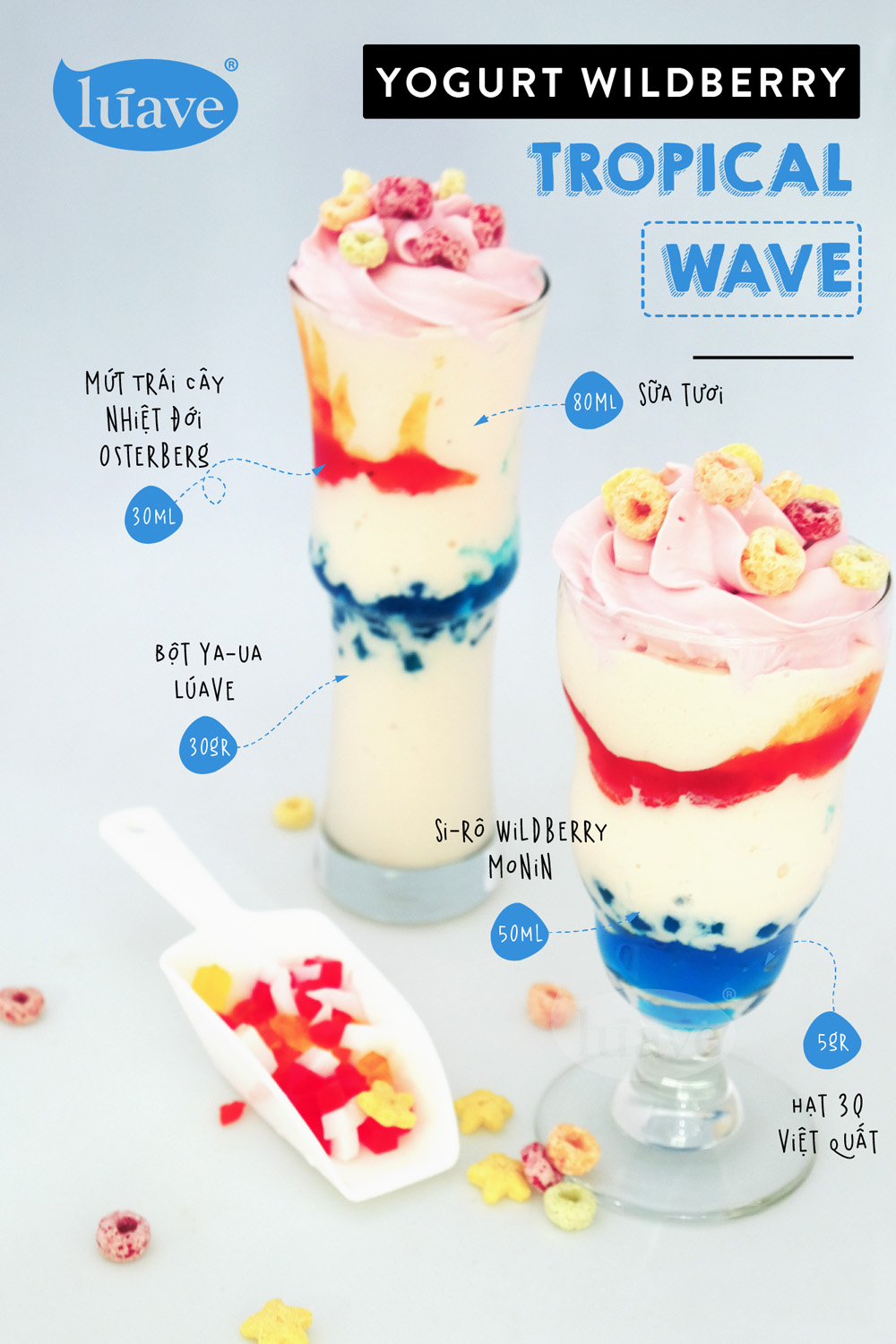 Bột yoghurt Luave gói 500g