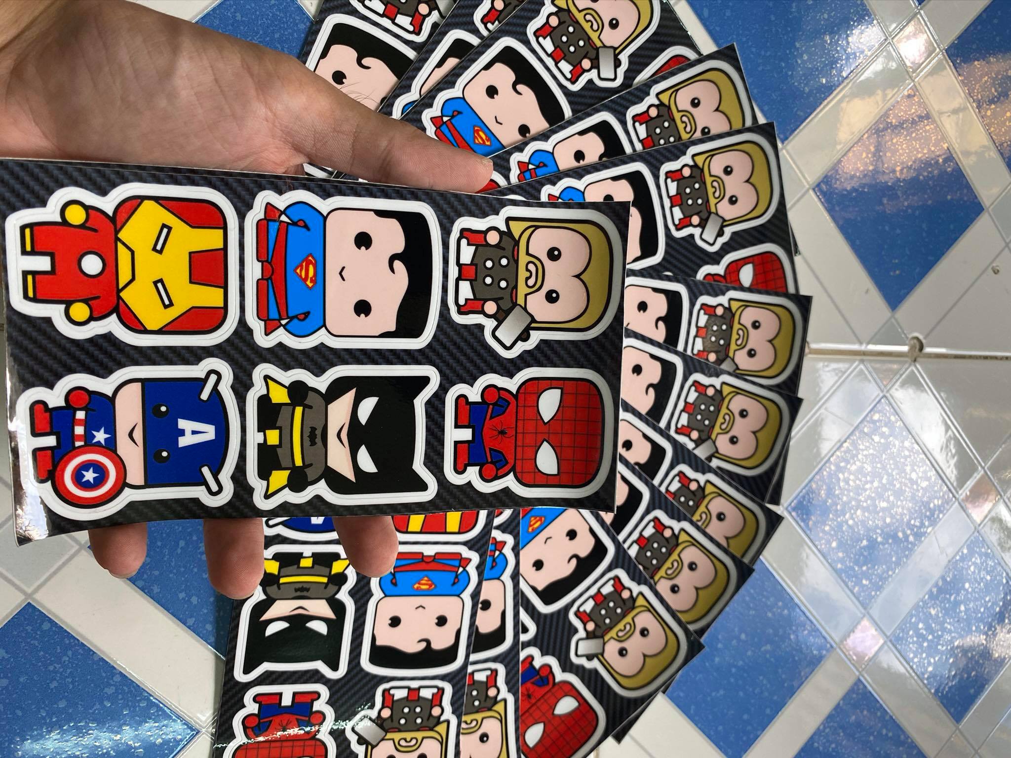 [HCM]STIKER TẤM CHỮ NHẬT CHIBI CAPTION