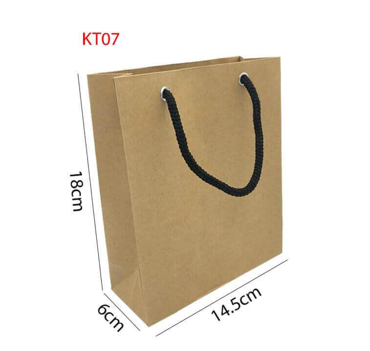 Combo 10 túi giấy kraft trơn kt07