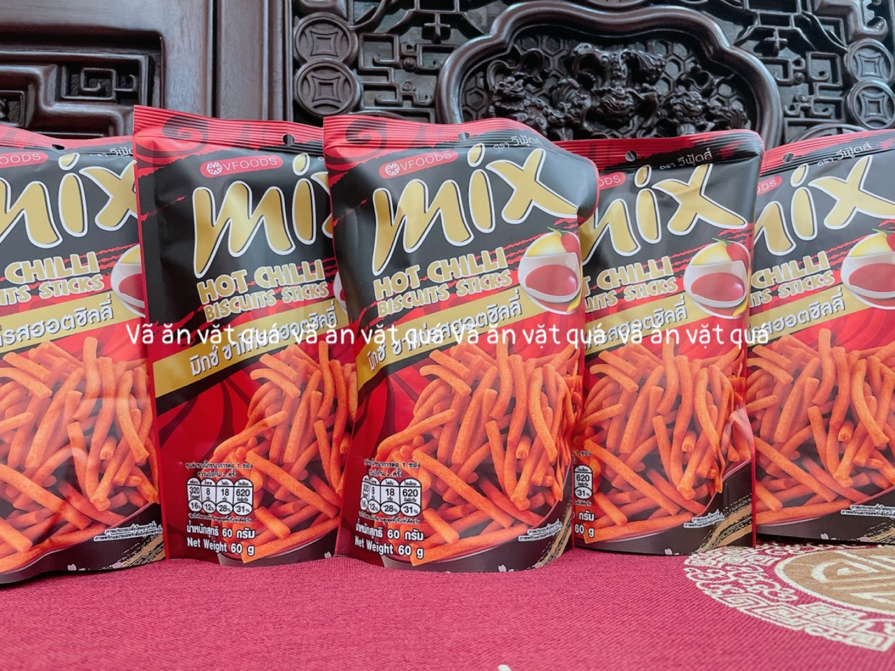 Snack que tăm MIX cay thái lan đã về thêm
