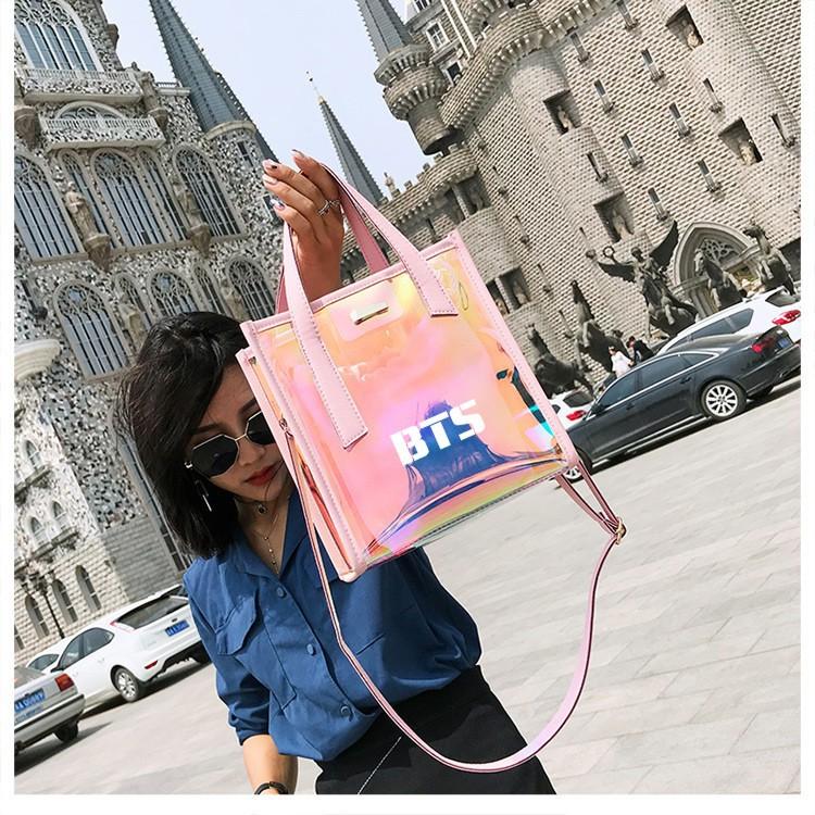 Túi xách hologram BTS đầy màu sắc
