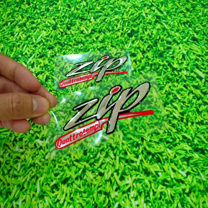 [MUA NGAY THÔI] Trọn bộ tem nổi dành cho xe ZIP màu ĐỎ với chất liệu cao cấp trang trí xe đẹp như mới OX262