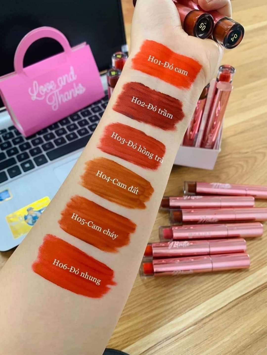 ( sale giá sỉ ) Son Happy Matte liptick Siêu lỳ đủ màu lựa chọn