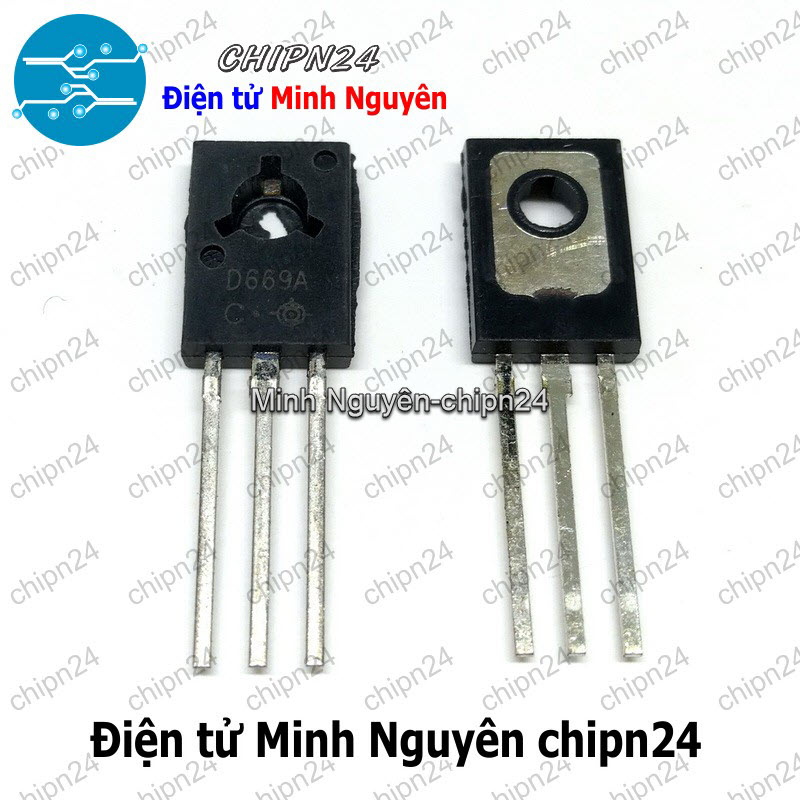 [5 con] (KT1) Transistor D669A TO-126 NPN 1.5A 160V (2SD669A D669 669) - HH005527
