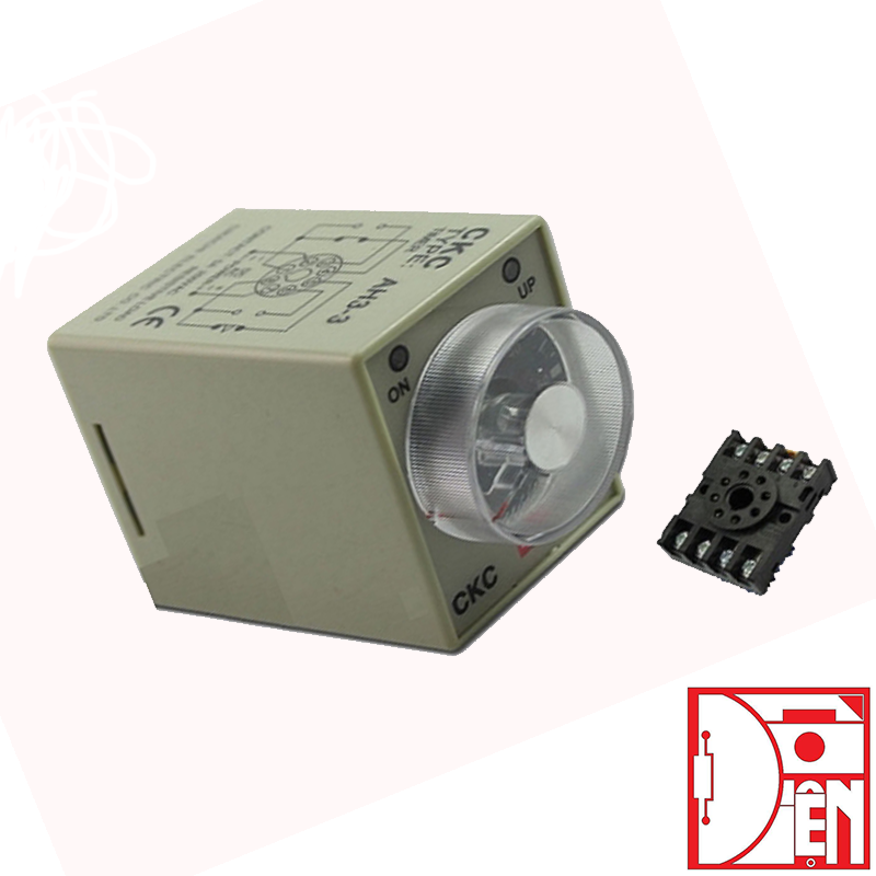 Relay Thời Gian CKC AH3-3 AC220V kèm đế