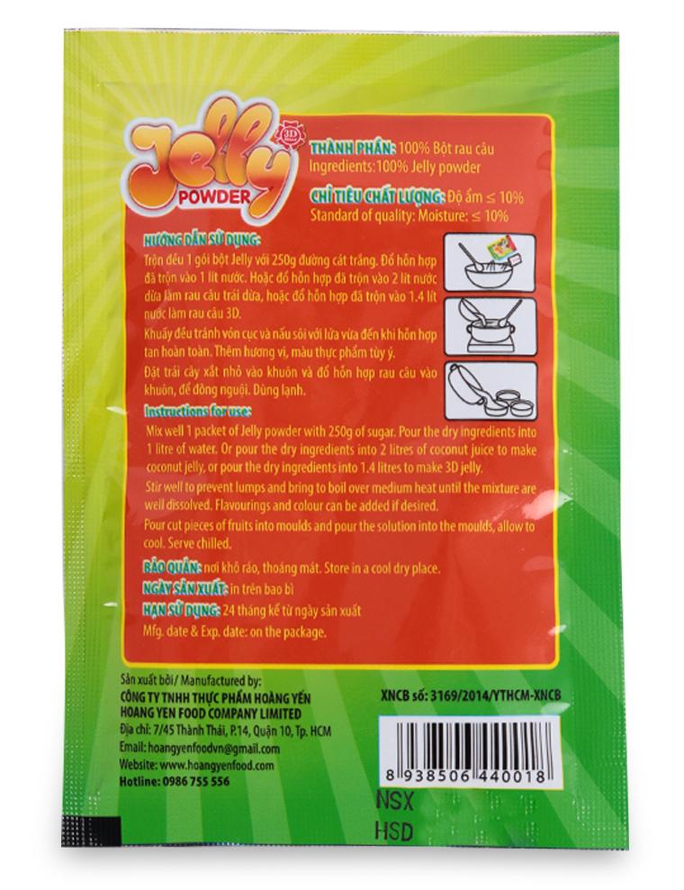 Bột Rau Câu Dẻo Hoàng Yến Gói 10G