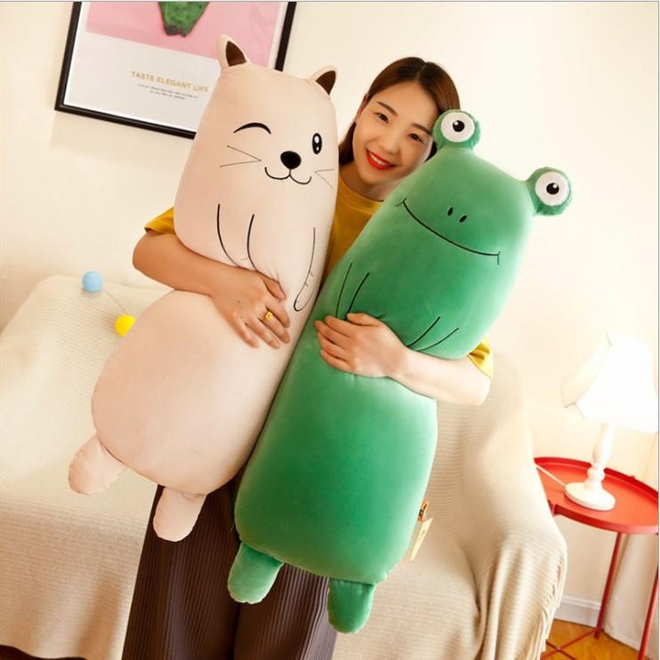 Gối Ôm Hình Thú Dài 70cm Siêu Mềm Cho Em Bé (Chó Nâu)