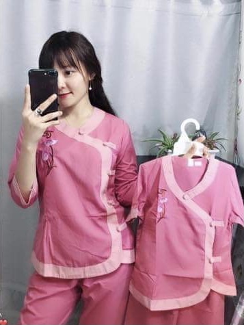 Đồ Lam Nữ Đi Chùa - Tim Phối
