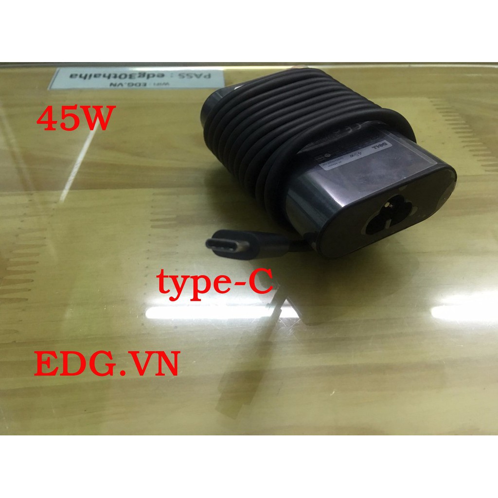 Sạc laptop Dell XPS13 9365 Chân Type-c - Oval USB-C
