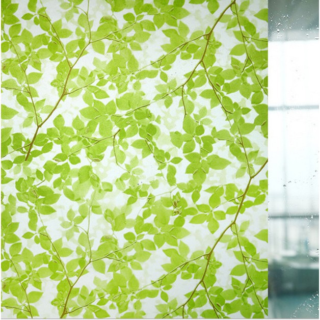 [HCM]5M x 45cm Decal Dán Kính mờ - LÁ XANH LỢT GDK018