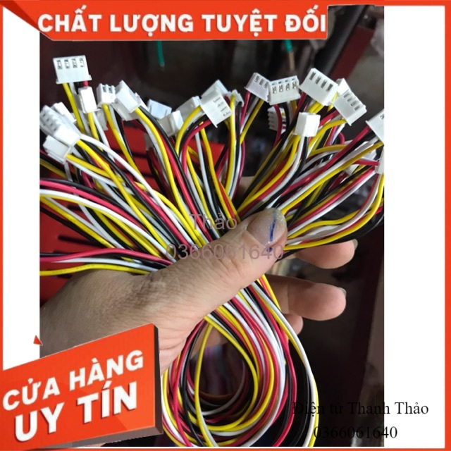 10 dây jack cắm 4 mắt 4 đầu