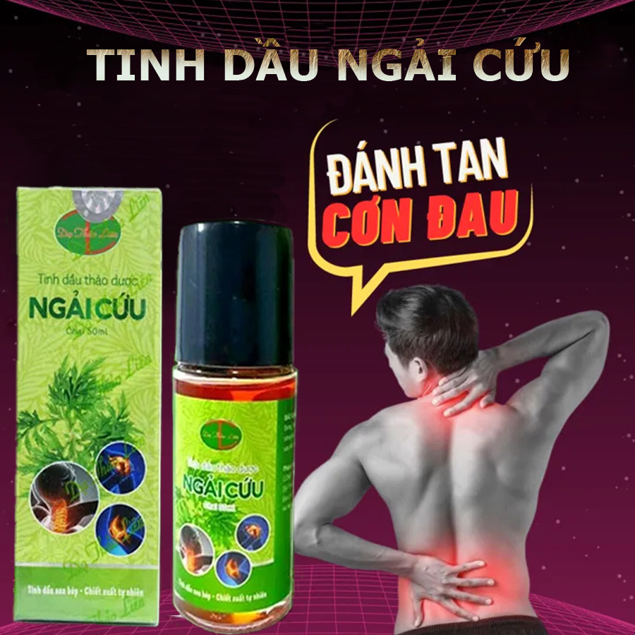 Tinh Dầu Thảo Dược Ngải Cứu Dạ Thảo Liên 50ml -  Xua tan đau nhức xương khớp, đau mỏi vai gáy, tê bì chân tay