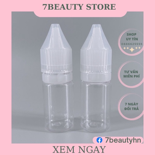Lọ nhựa 10ml chiết mực xăm