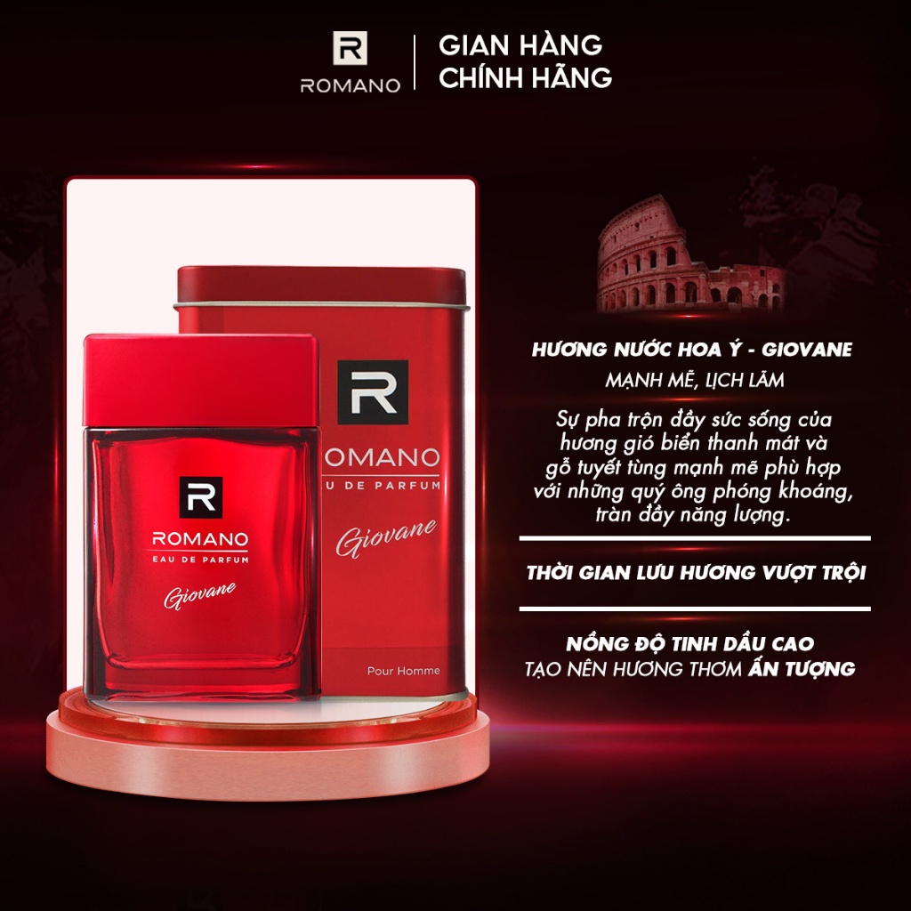Nước Hoa Cao Cấp Dành Cho Nam EDP Giovane Romano 100ml