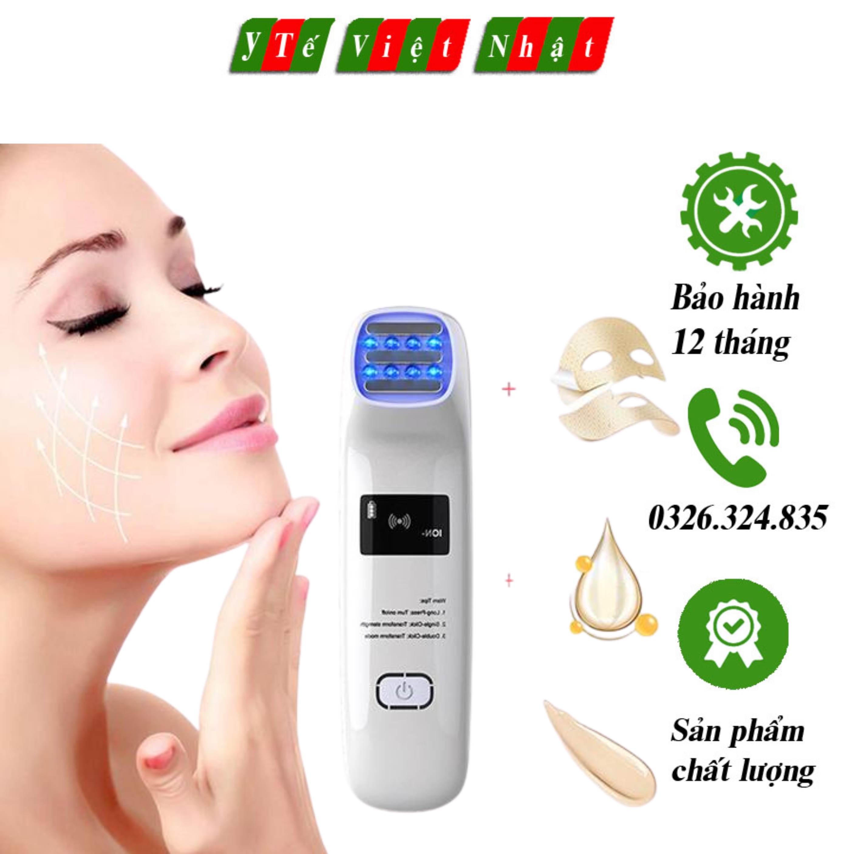 Máy massage mặt ion cầm tay Eycotech E31
