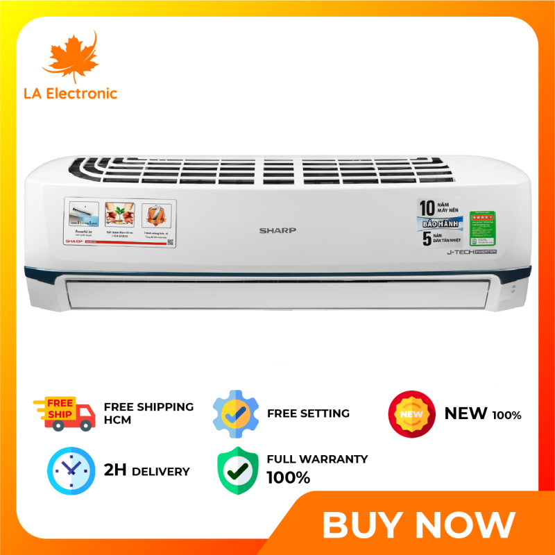 Trả Góp 0% - Máy Lạnh - Sharp Inverter 2 HP Air Conditioner AH-X18XEW Full VAT - Miễn phí vận chuyển HCM