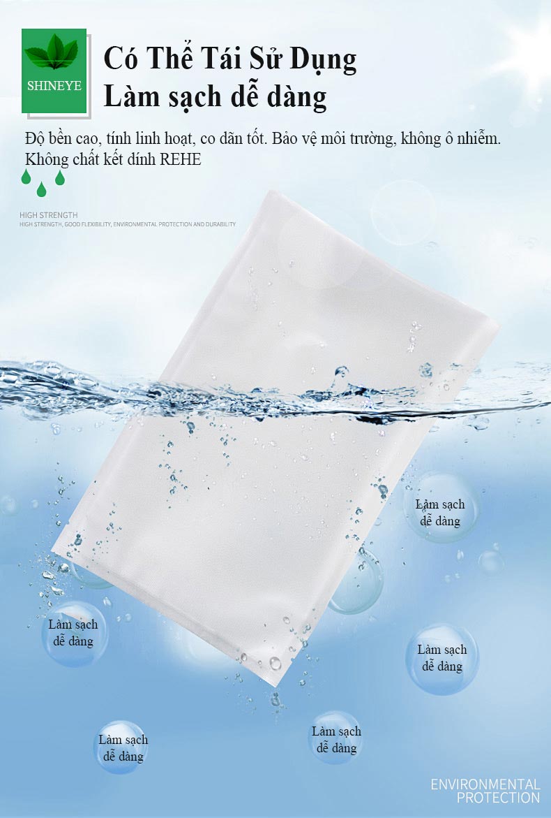 túi hút chân không 1 mặt nhám 17x500cm