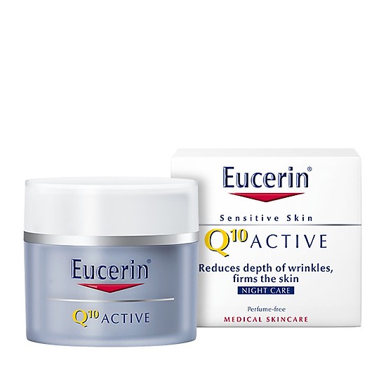 Eucerin kem dưỡng ẩm chống lão hóa ban đêm q10 active night cream 50ml
