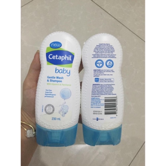 [5/2022] Sữa tắm gội Cetaphil cho bé 0m+ 230ml