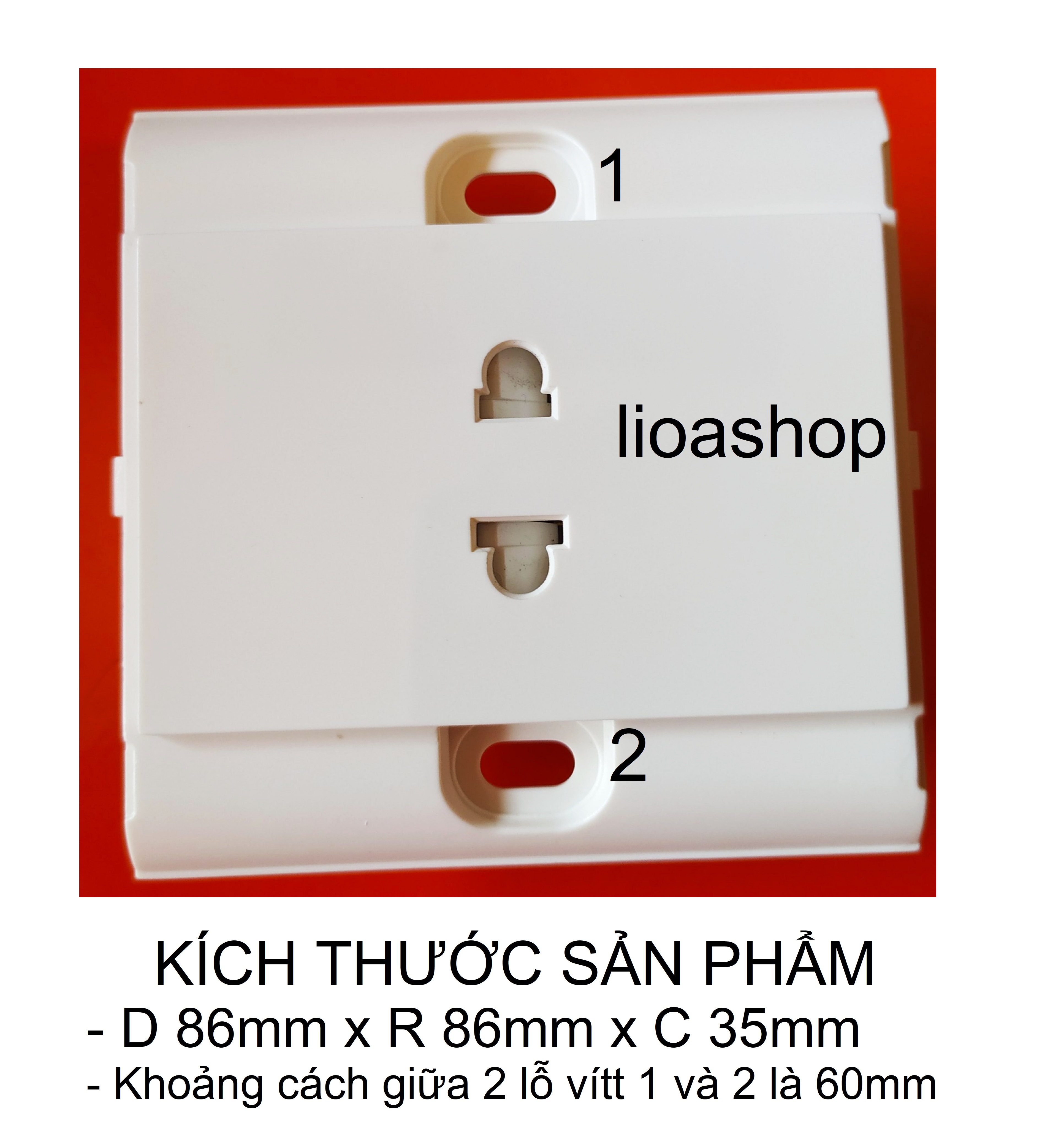 Ổ ĐÔI, Ổ ĐƠN 2 CHẤU VUÔNG LiOA