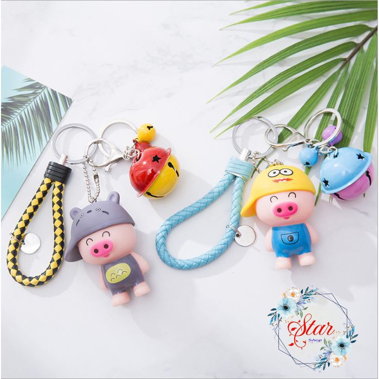 Móc Khóa Chuông Hình Lợn Kute A05