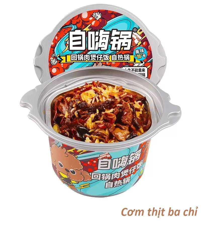 [HCM]Cơm tự sôi ( hộp tròn ) -  Thịt ba chỉ
