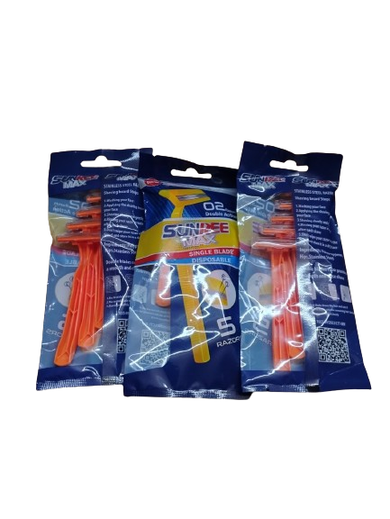 Cạo râu 2 lưỡi SUNREE MAX bịch 5 cái
