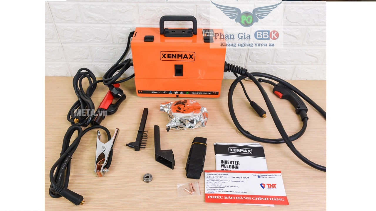 Máy Hàn MIG + Que KENMAX MIG-200 Mini [Chính Hãng] + 1 Cuộn Dây Hàn 1Kg