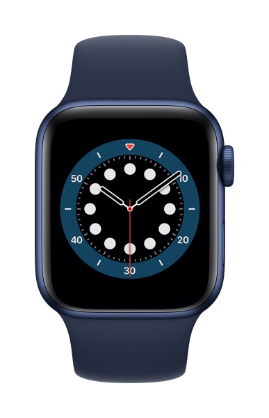 [NEW] Đồng hồ thông minh Apple Watch Series 6 40mm (GPS) Vỏ Nhôm Xanh Navy, Dây Cao Su Xanh Navy (MG143VN/A) - Hàng chính hãng, mới 100%