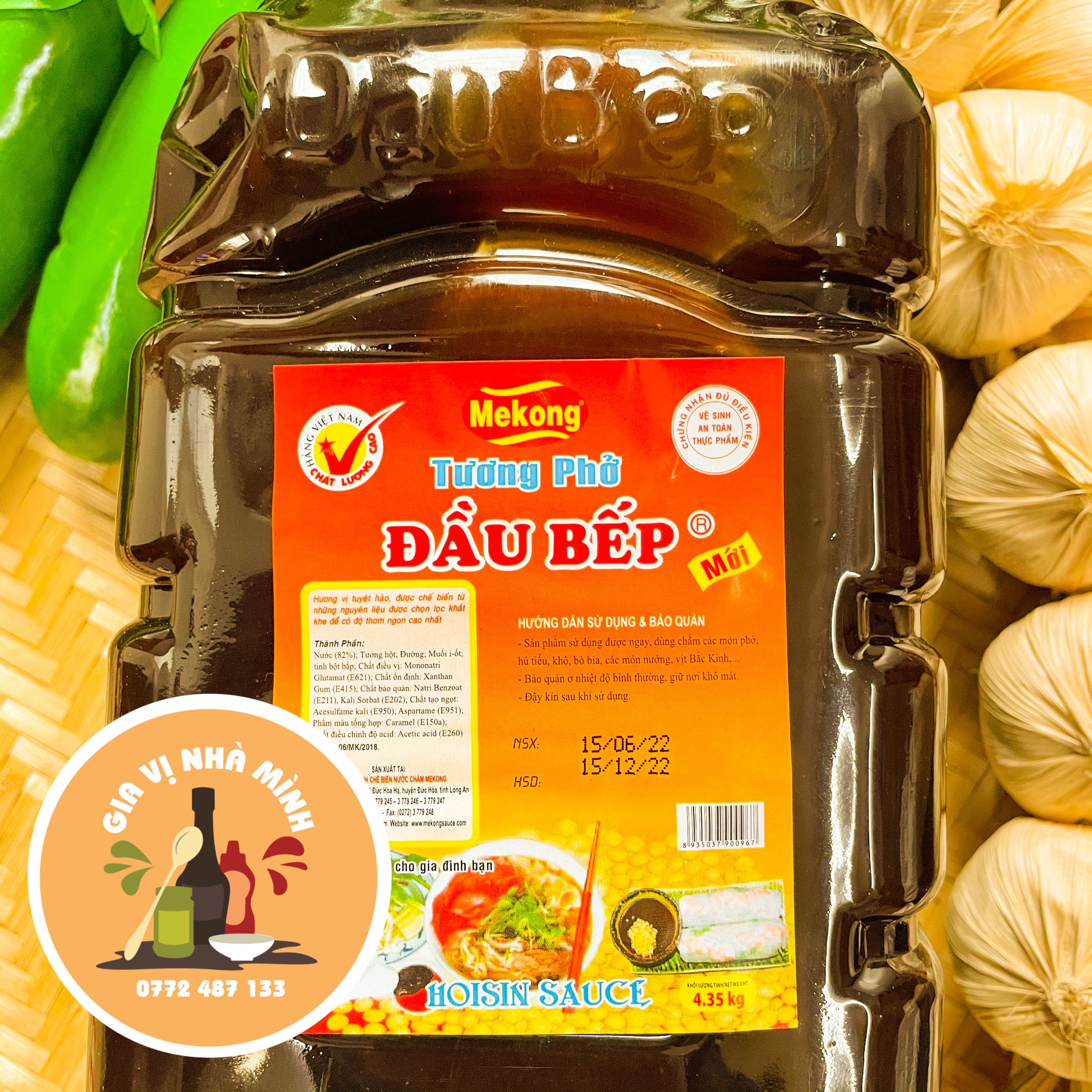 TƯƠNG ĐEN PHỞ ĐẦU BẾP- TRỌNG LƯỢNG 4,5LÍT