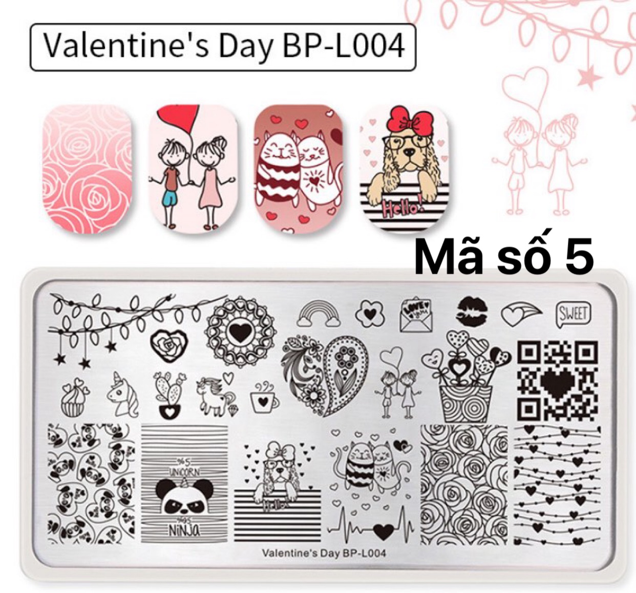 Bảng in móng tay TỪ 01 ĐẾN 60  ( kết hợp với sơn in và con dấu )