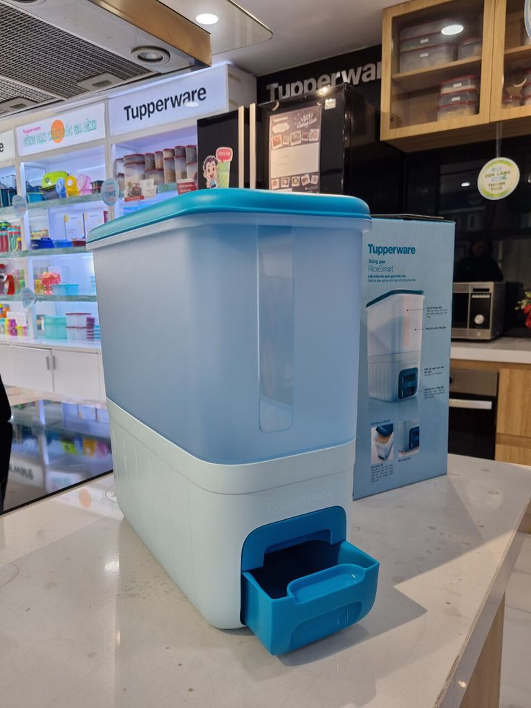 Thùng Gạo Rice Smart Aqua 10kg - Tupperware