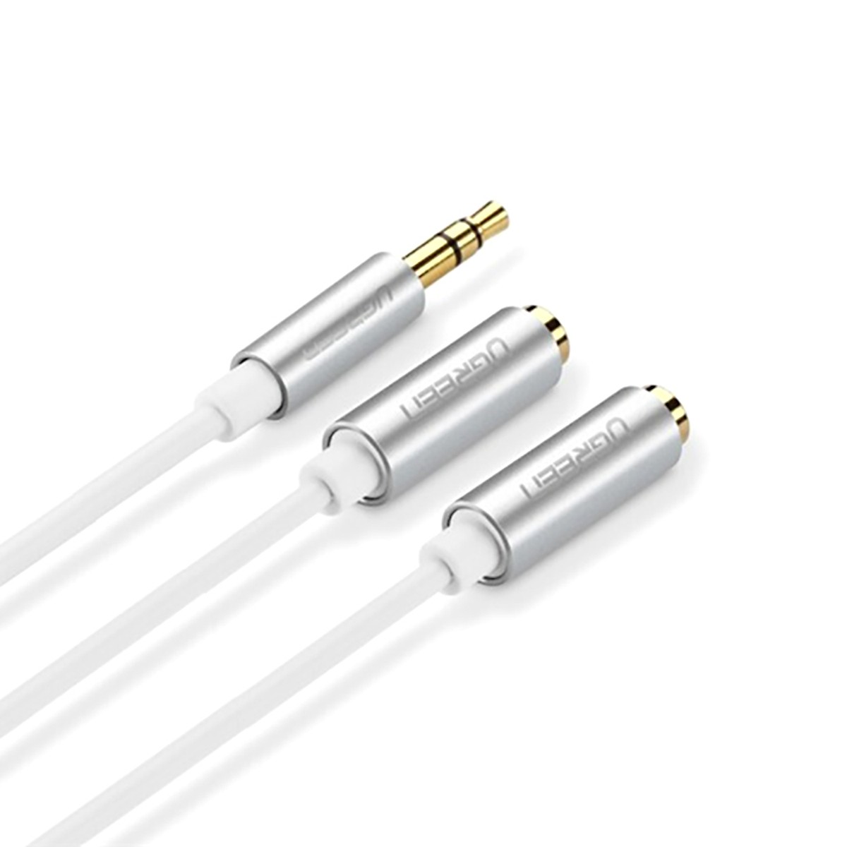 Cáp chia 1 Audio 3.5mm ra 2 Cổng Audio 3.5mm Ugreen 10780 Chính Hãng