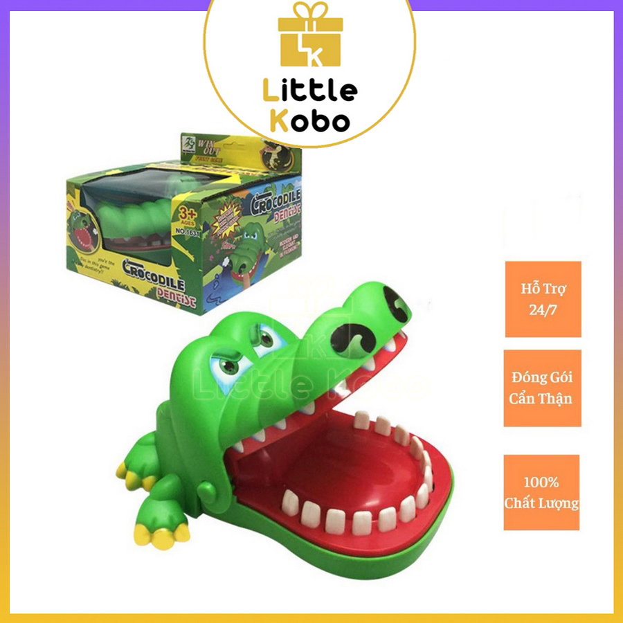 Trò chơi khám răng cá sấu crocodile dentist loại tốt cá sấu cắn tay đồ chơi trẻ em xả stress vui nhộn giải trí