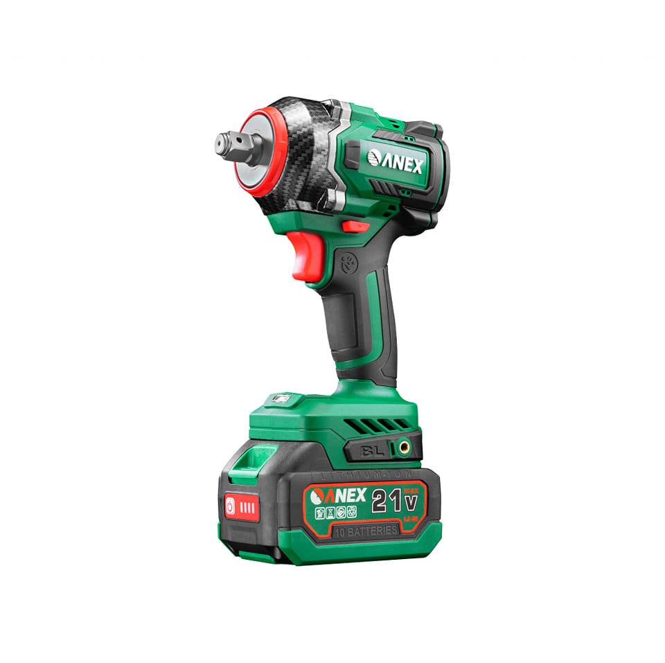 Máy siết Bulong PIN 21V ANEX dòng máy siết pin phổ thông không chổi than tháo mở các loại ốc bulong xe máy, oto và ốc bulong các loại