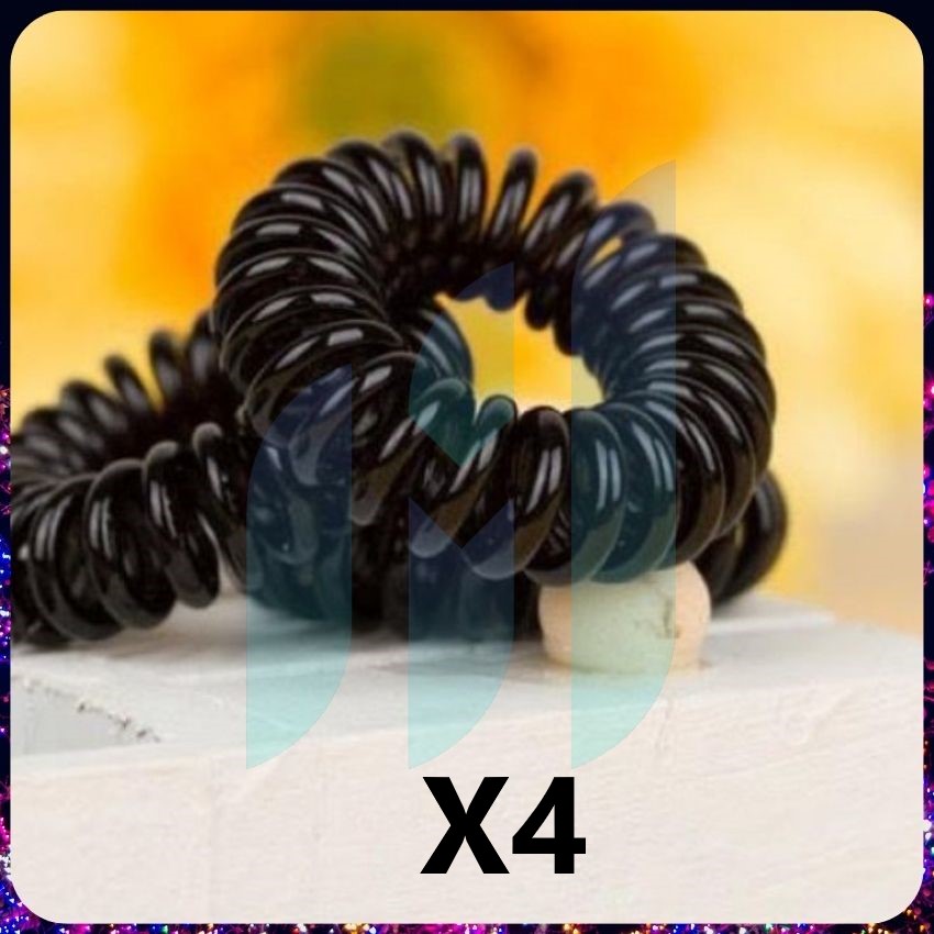COMBO 4 dây buộc tóc xoắn dễ thương tiện ích