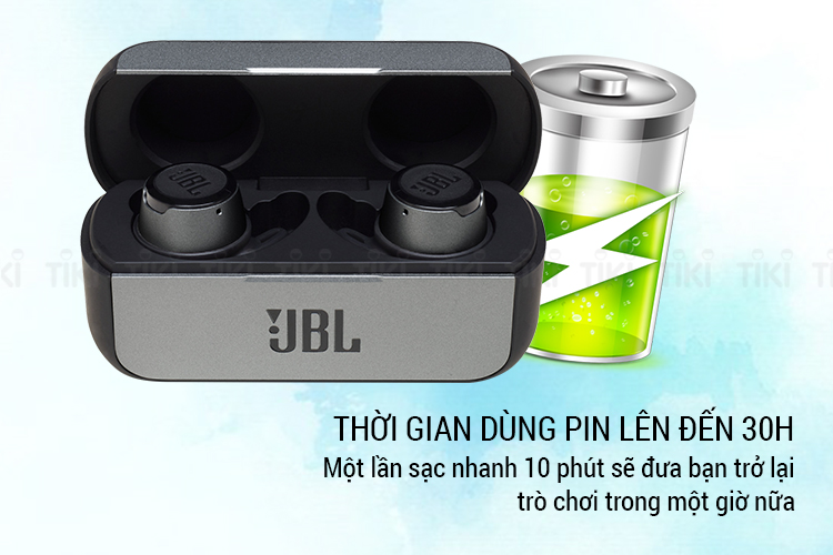 Tai Nghe Bluetooth True Wireless JBL Reflect Flow - Tai Nghe nhét tai JBL_Thiết kế sang trọng _ Nhiều kích cỡ đệm tai , Có chuẩn chống nước IPX7 , Kết nối Bluetooth 5.0...vv - HARRY MALL
