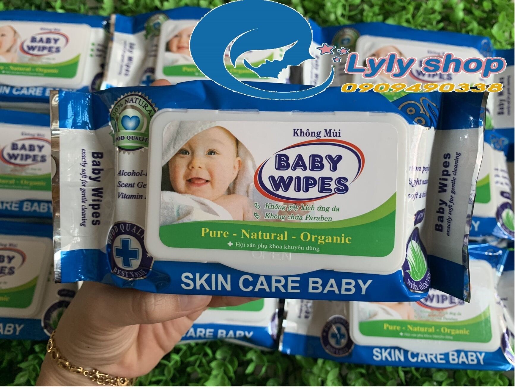 Khăn Giấy Ướt Baby Wipes Bịch 80g- Combo 10 gói