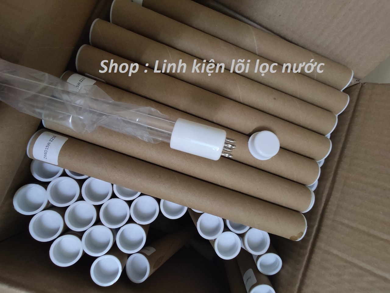 Combo bóng đèn UV 6W cho máy lọc nước (loại 4 chân)