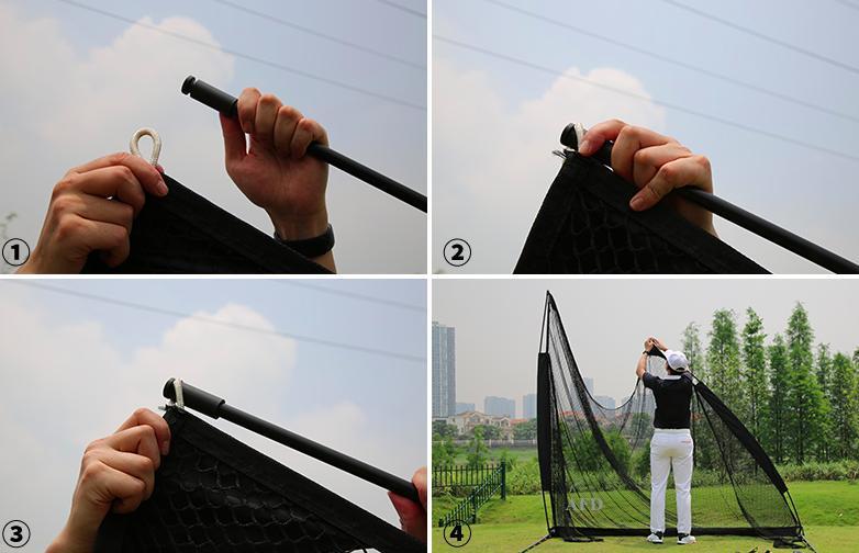 Bộ thảm phát và lưới tập Swing Golf LSW250 ( kèm 2 tee, 3 banh)