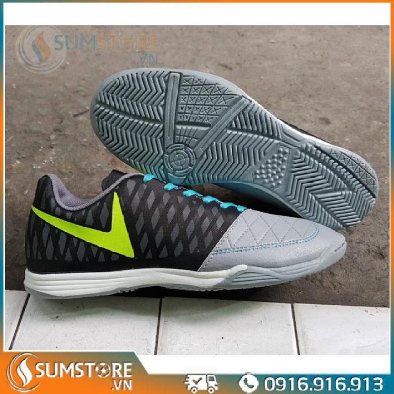 [HCM]Giày Thể Thao Đá Banh Winbro Xám Đen Đế Bằng - Giày Futsal Đẹp Và Bền