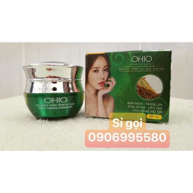 Kem mụn ohio collegen - đông trùng hạ thảo đủ giấy hoá đơn